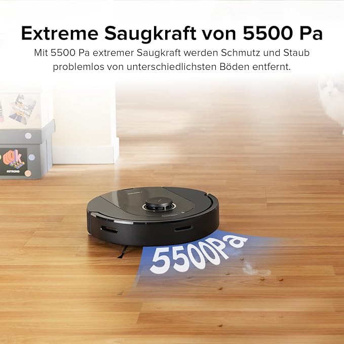 Roborock Q5 Pro Robot Vacuum Cleaner with DuoRoller Brush Black Roborock Q5 Pro Robot Vacuum Cleaner with DuoRoller Brush Black